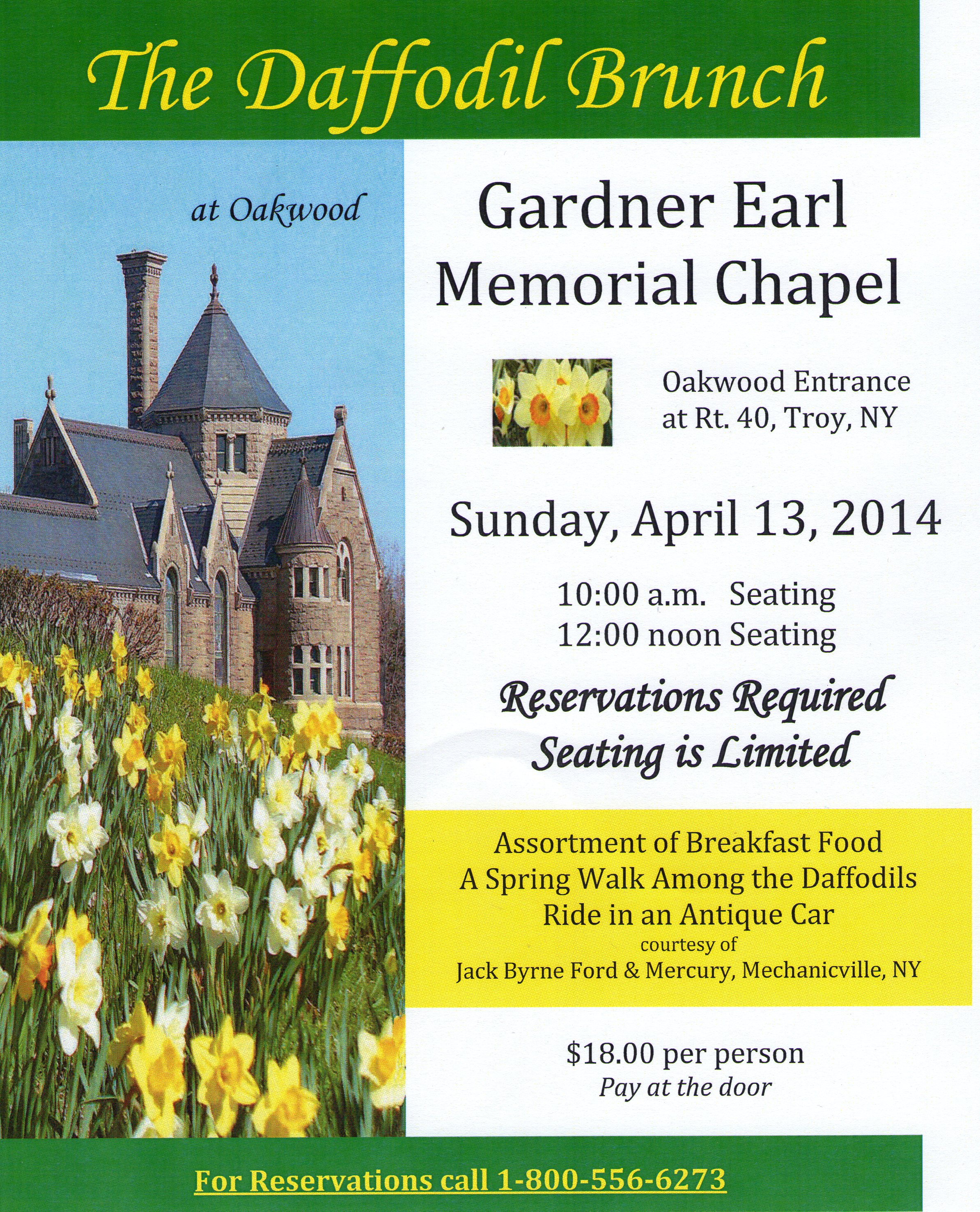 The Daffodil Brunch at Gardner Earl Memorial Chapel